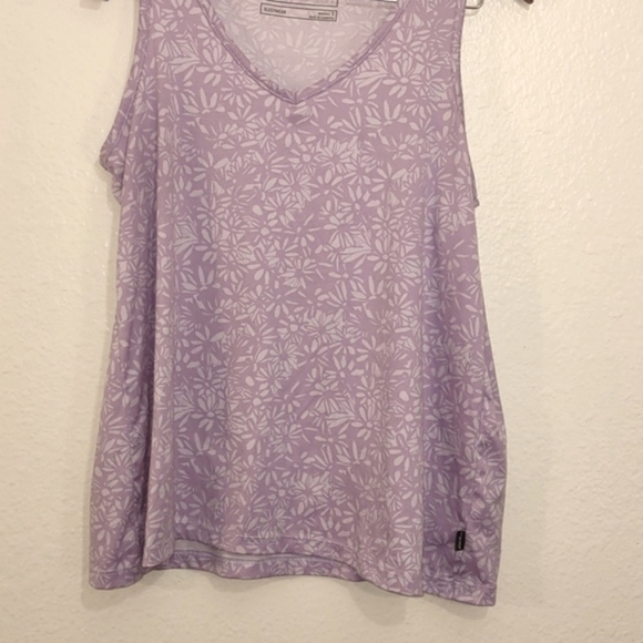 SLIGHTLY USED EDDIE BAUER SLEEPWEAR TANK TOP FLORAL SIZE S PURPLE - Picture 3 of 6